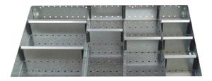11 Compartment Steel Divider Kit External 800W x 525Dx 100H Bott Cubio Steel Divider Kits 43020654.51 
